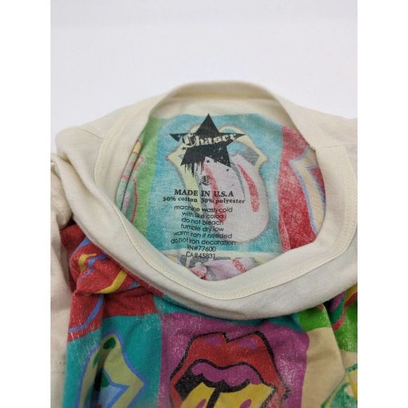 Rolling Stones 1989 North American Tour T Shirt Women's L Made In the USA - Picture 5 of 8